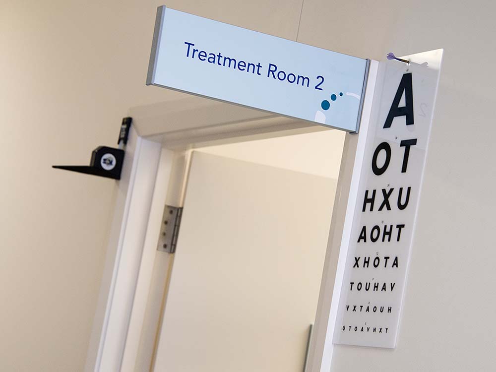 Treatment Room wayfinder design